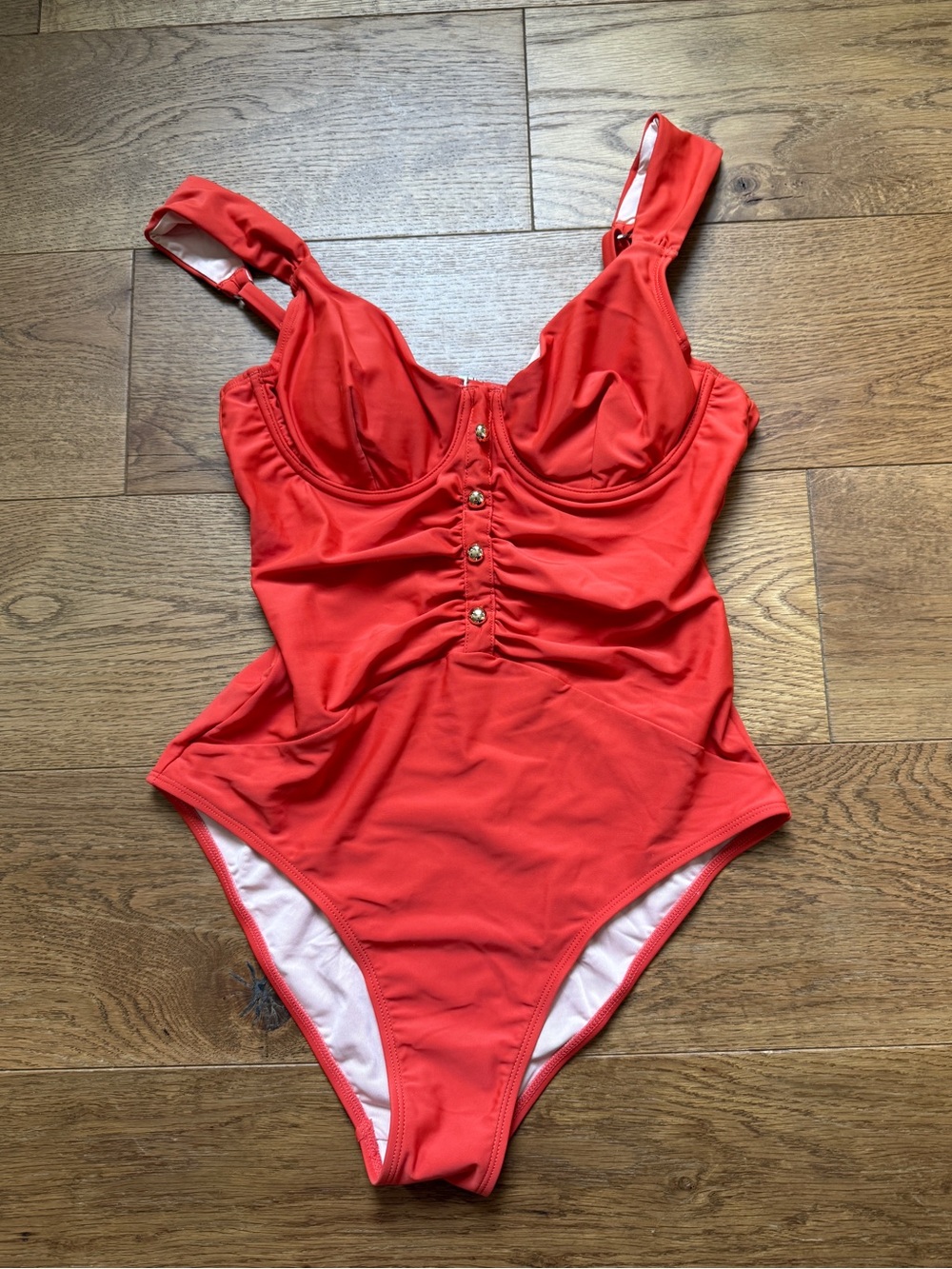 Bright Coral cupshe one-piece M with tags